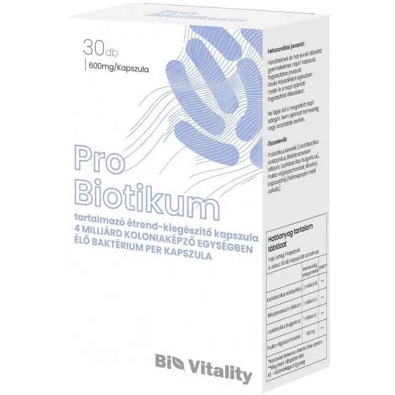 Bio Vitality Probiotikum kapszula - 30db 1 Bio Vitality Probiotikum kapszula - 30db
