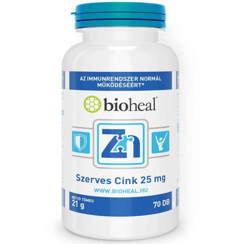 Bioheal Szerves Cink filmtabletta - 70db 1 Bioheal Szerves Cink filmtabletta - 70db