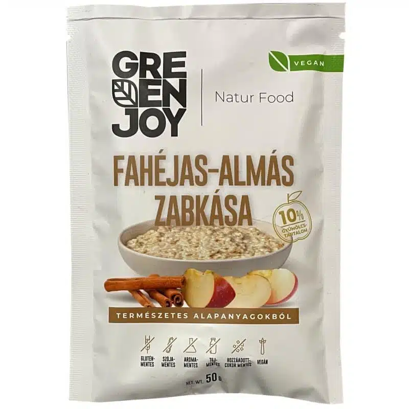 GreenJoy Fahéjas-Almás zabkása - 50g 1 GreenJoy Fahéjas-Almás zabkása - 50g