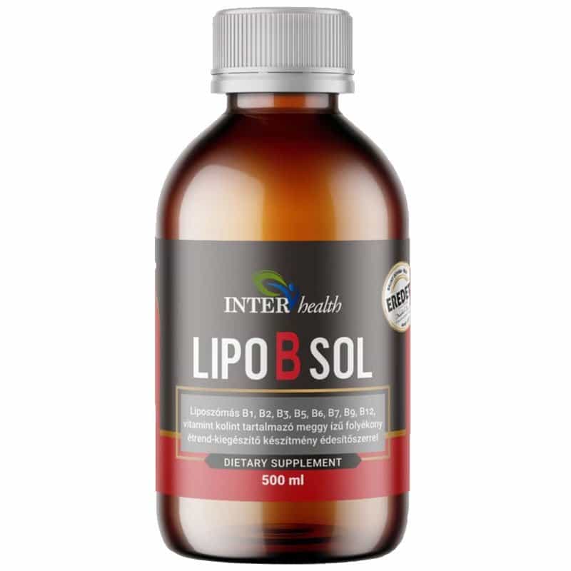 Interhealth Lipo B sol Liposzómás B-vitamin Komplex - 500ml 1 Interhealth Lipo B sol Liposzómás B-vitamin Komplex - 500ml