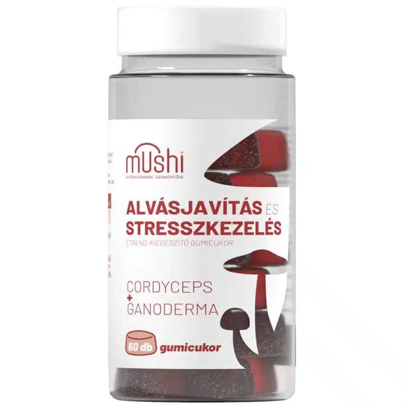 Mushi Alvásjavítás és Stresszkezelés gumicukor - 60db 1 Mushi Alvásjavítás és Stresszkezelés gumicukor - 60db