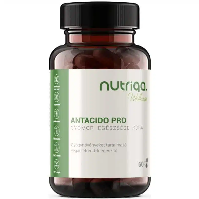 Nutriqa Antacido Pro - Gyomor Egészsége Kúra - 60db 1 Nutriqa Antacido Pro - Gyomor Egészsége Kúra - 60db