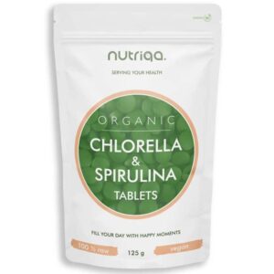 Nutriqa Bio Chlorella és Spirulina Alga tabletta - 125g