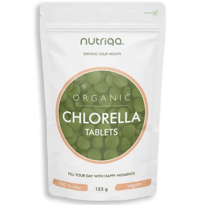 Nutriqa Bio Chlorella Alga tabletta - 125g 1 Nutriqa Bio Chlorella Alga tabletta - 125g