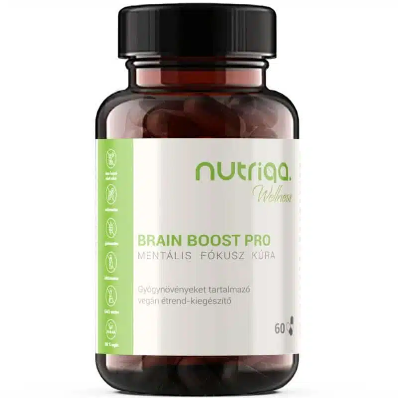 Nutriqa Brain Boost Pro - Mentális Fókusz Kúra - 60db 1 Nutriqa Brain Boost Pro - Mentális Fókusz Kúra - 60db