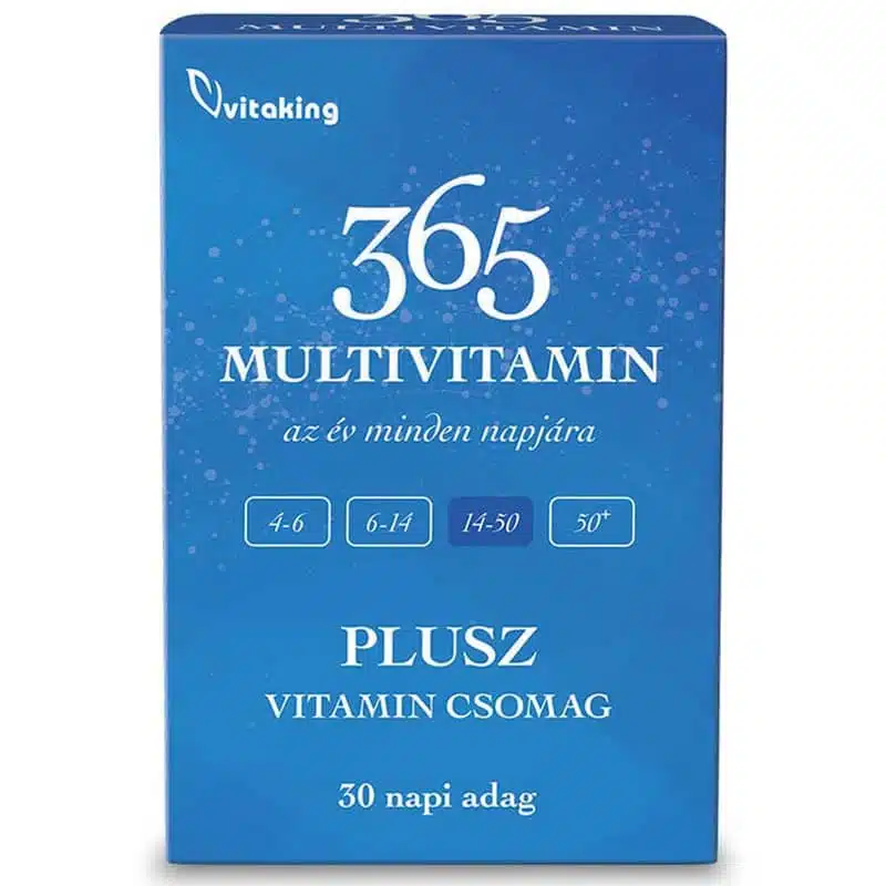 Vitaking 365 Multivitamin Plusz vitamin csomag - 30db 1 Vitaking 365 Multivitamin Plusz vitamin csomag - 30db