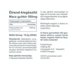 Vitaking Maca 500mg kapszula - 60db 7 Vitaking Maca 500mg kapszula - 60db - Image 4