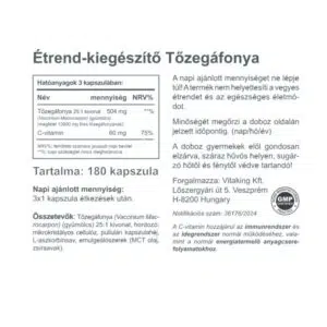 Vitaking Tőzegáfonya C-vitaminnal kapszula - 180db 3 Vitaking Tőzegáfonya C-vitaminnal kapszula - 180db - Image 2