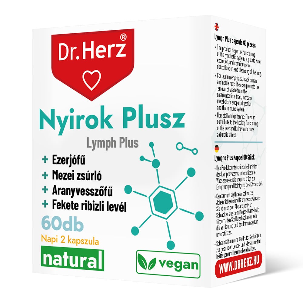 Dr. Herz Nyirok Plusz kapszula - 60db 1 Dr. Herz Nyirok Plusz kapszula - 60db