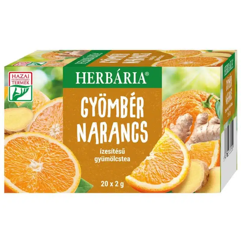 Herbária Gyömbér-Narancs tea - 20 filter 1 Herbária Gyömbér-Narancs tea - 20 filter