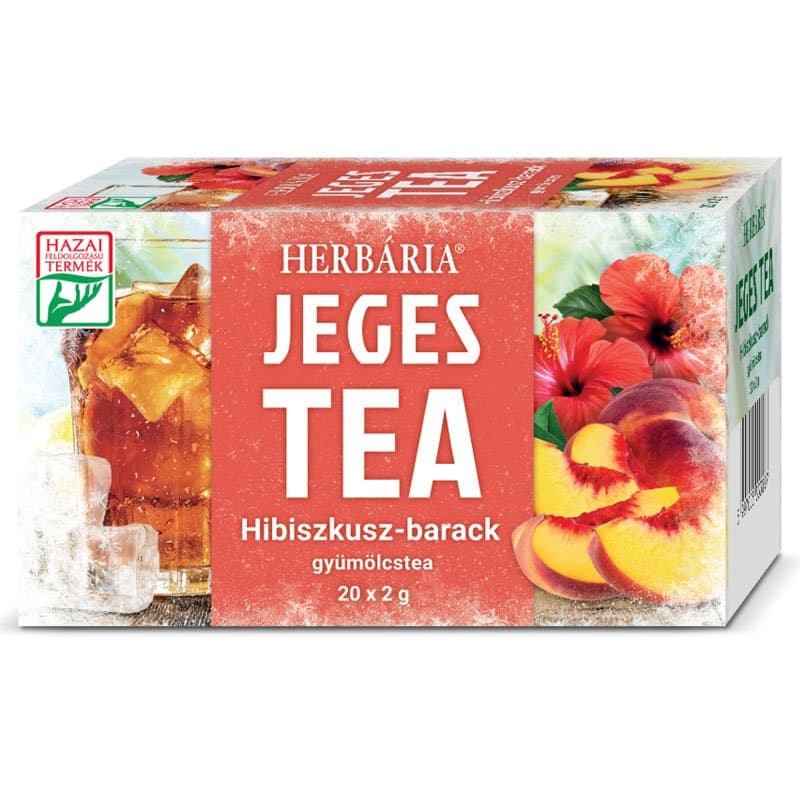 Herbária Jeges tea Hibiszkusz-Barack - 20 filter 1 Herbária Jeges tea Hibiszkusz-Barack - 20 filter