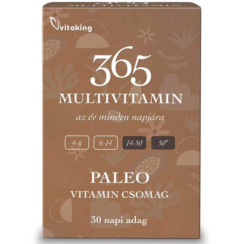 Vitaking 365 Multivitamin Paleo vitamin csomag - 30db 1 Vitaking 365 Multivitamin Paleo vitamin csomag - 30db