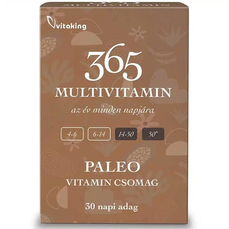 Vitaking 365 Multivitamin Paleo vitamin csomag - 30db 1 Vitaking 365 Multivitamin Paleo vitamin csomag - 30db