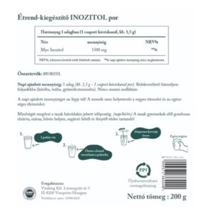 Vitaking Myo-Inozitol tasakos por - 200g - Image 2