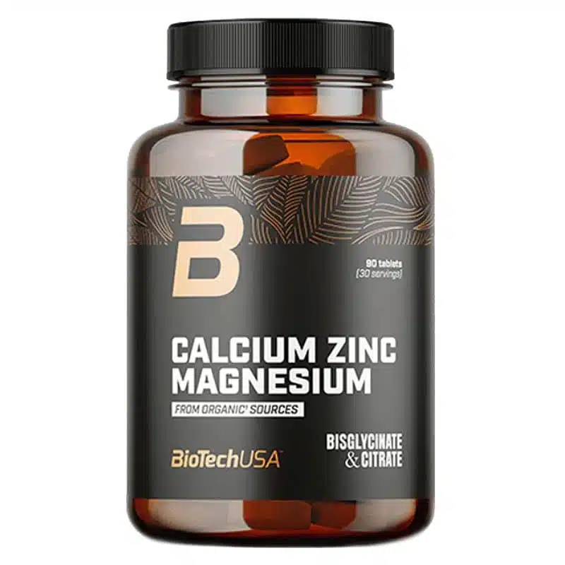 BioTech USA Kalcium Cink Magnézium szerves forrásból tabletta - 90db 1 BioTech USA Kalcium Cink Magnézium szerves forrásból tabletta - 90db