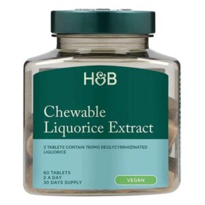 H&B Édesgyökér rágótabletta - 60db