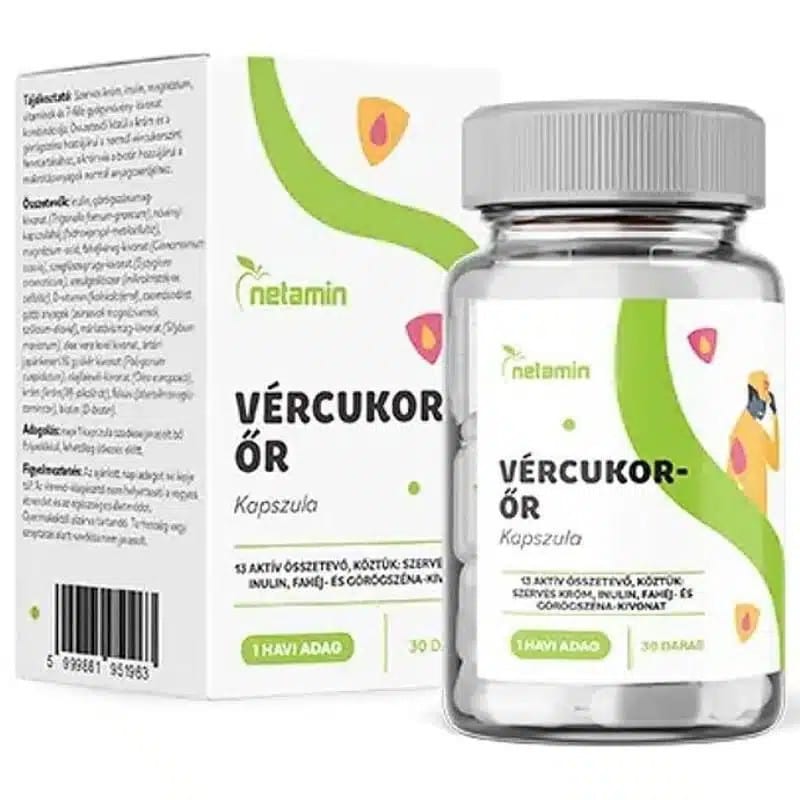 Netamin Vércukor-ŐR kapszula - 30db 1 Netamin Vércukor-ŐR kapszula - 30db