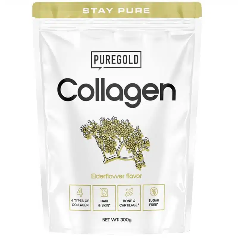 Pure Gold Collagen Marha kollagén italpor bodza - 300g 1 Pure Gold Collagen Marha kollagén italpor bodza - 300g
