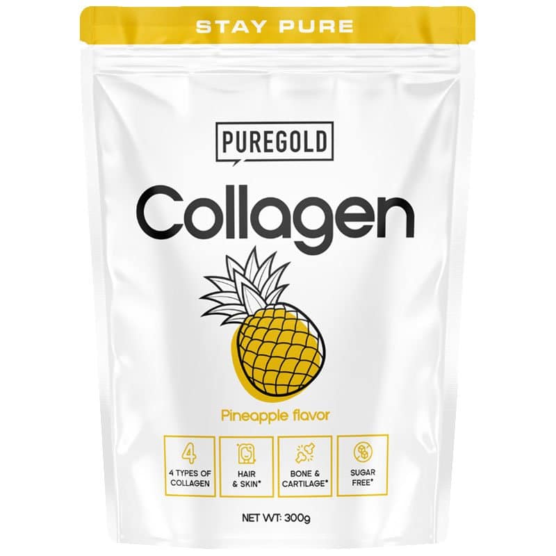 Pure Gold Collagen Marha kollagén italpor ananász - 300g 1 Pure Gold Collagen Marha kollagén italpor ananász - 300g