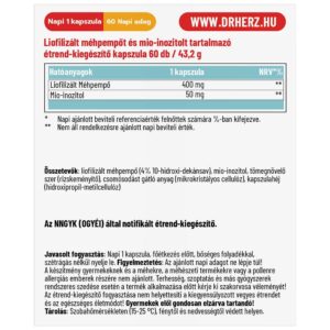 Dr. Herz Méhpempő+Mio-inozitol kapszula - 60db 3 Dr. Herz Méhpempő+Mio-inozitol kapszula - 60db - Image 2