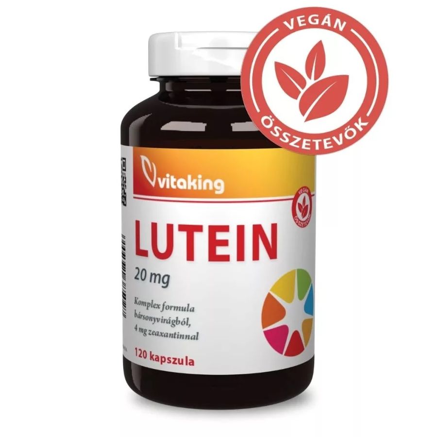Vitaking Lutein 20 mg + Zeaxantin 4 mg bársonyvirágból - 120 db kapszula 2 Vitaking Lutein 20 mg + Zeaxantin 4 mg bársonyvirágból - 120 db kapszula - Image 2