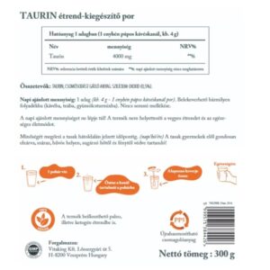 Vitaking Taurin TASAKOS italpor - 300g 3 Vitaking Taurin TASAKOS italpor - 300g - Image 2