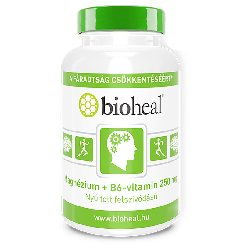Bioheal Magnézium + B6-vitamin szerves nyújtott felszívódású filmtabletta - 70+35db 1 Bioheal Magnézium + B6-vitamin szerves nyújtott felszívódású filmtabletta - 70+35db