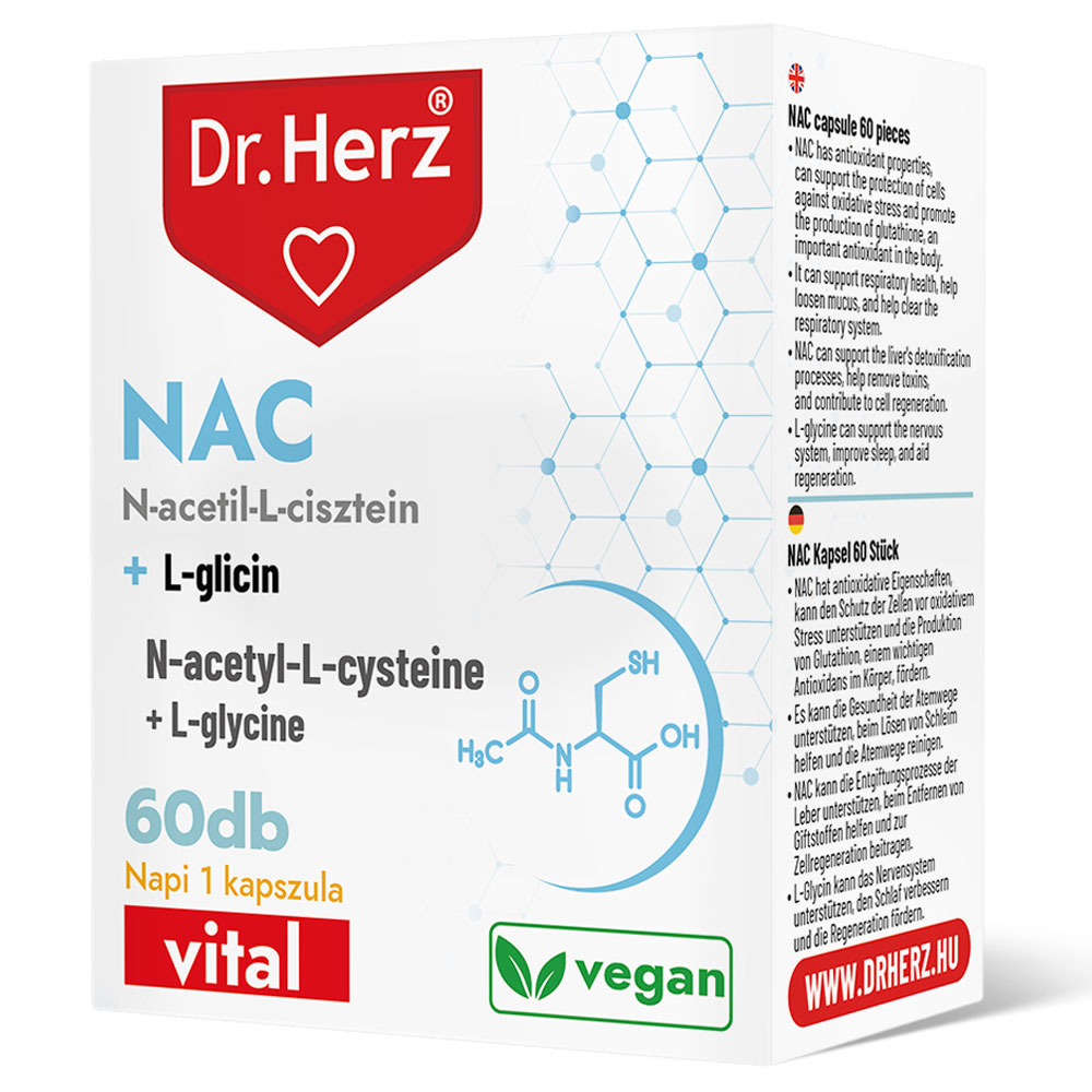 Dr. Herz NAC kapszula - 60db 1 Dr. Herz NAC kapszula - 60db