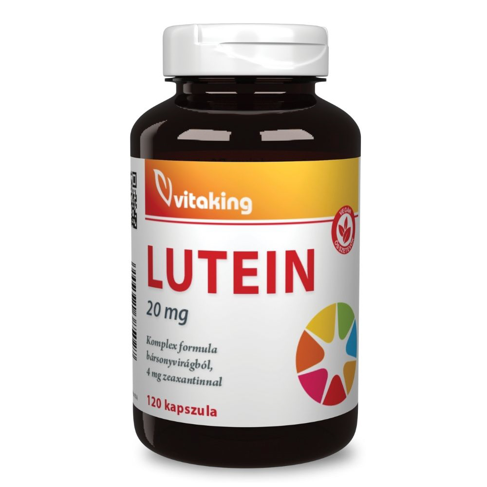 Vitaking Lutein 20 mg + Zeaxantin 4 mg bársonyvirágból - 120 db kapszula 1 Vitaking Lutein 20mg kapszula - 120db