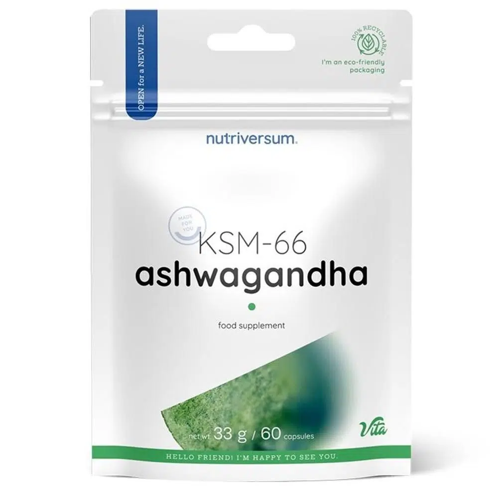 Nutriversum KSM-66 Ashwagandha kapszula - 60db 1 Nutriversum KSM-66 Ashwagandha kapszula - 60db