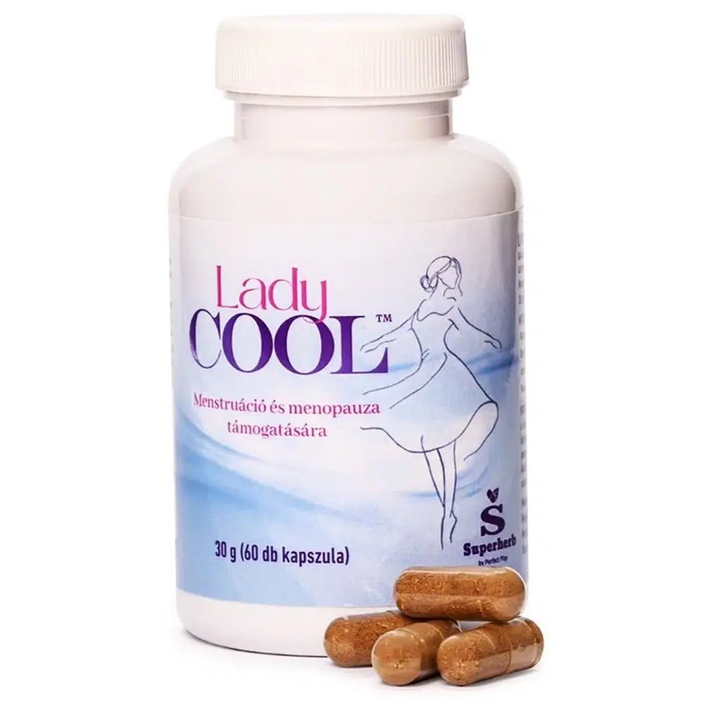 Superherb Lady Cool menopauza és menstruáció támogató kapszula - 60db 1 Superherb Lady Cool menopauza és menstruáció támogató kapszula - 60db