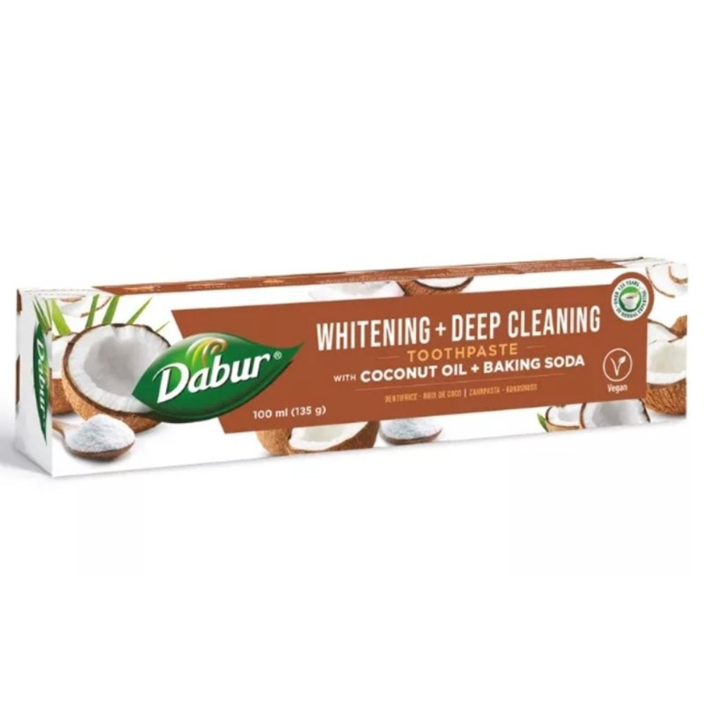 Dabur Whitening+Deep Cleaning Fluoridmentes fogkrém - 100ml 1 Dabur Whitening+Deep Cleaning Fluoridmentes fogkrém - 100ml