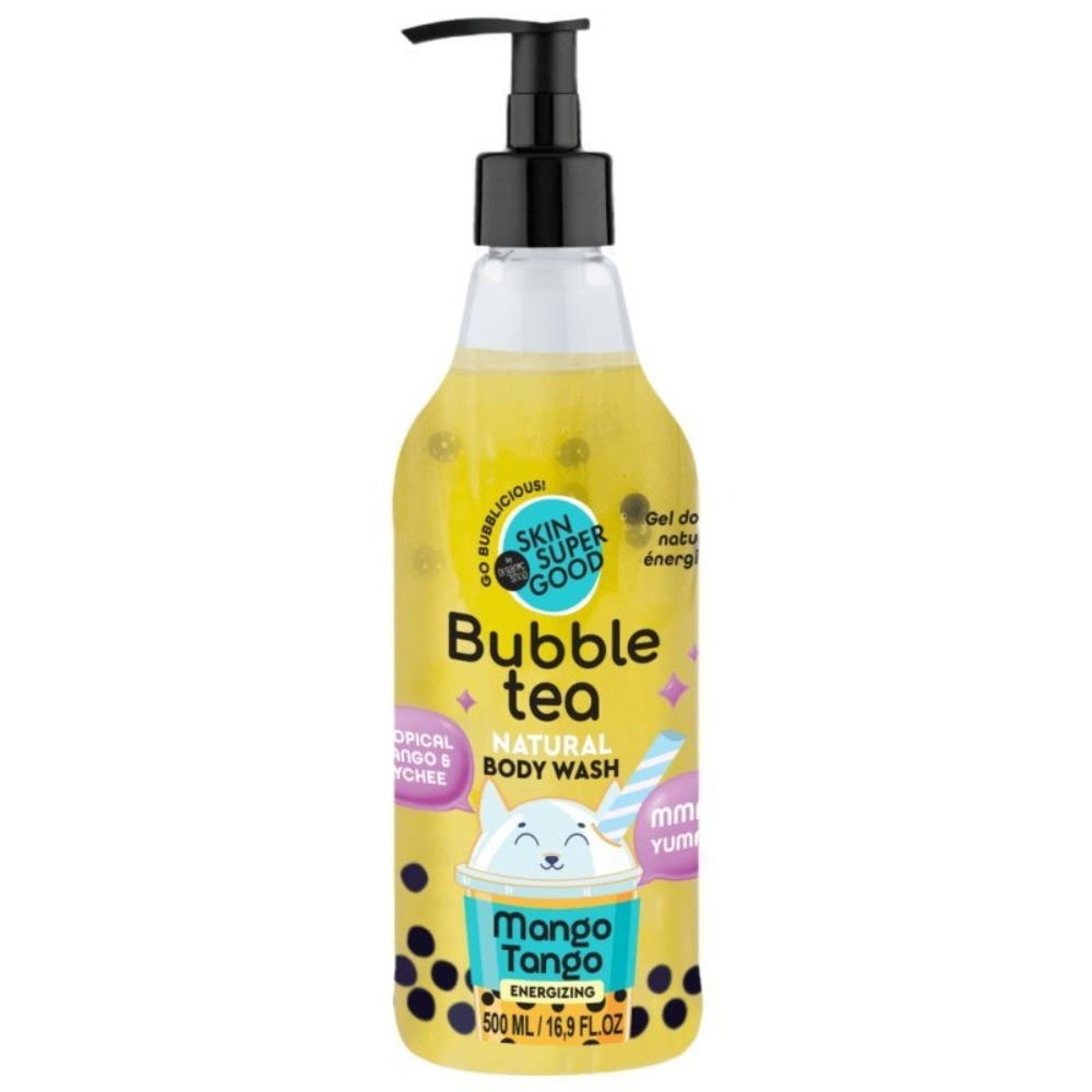 Skin Super Good Bubble Tee Mango Tango energetizáló tusfürdő mangóval és licsivel - 500ml 1 Skin Super Good Bubble Tee Mango Tango energetizáló tusfürdő mangóval és licsivel - 500ml