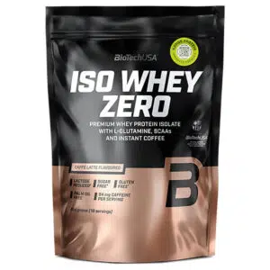 BioTech USA 100% IsoWhey ZERO caffé latte fehérjepor - 454g