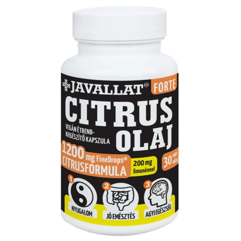 Javallat Citrus olaj Forte kapszula - 60db 1 Javallat Citrus olaj Forte kapszula - 60db