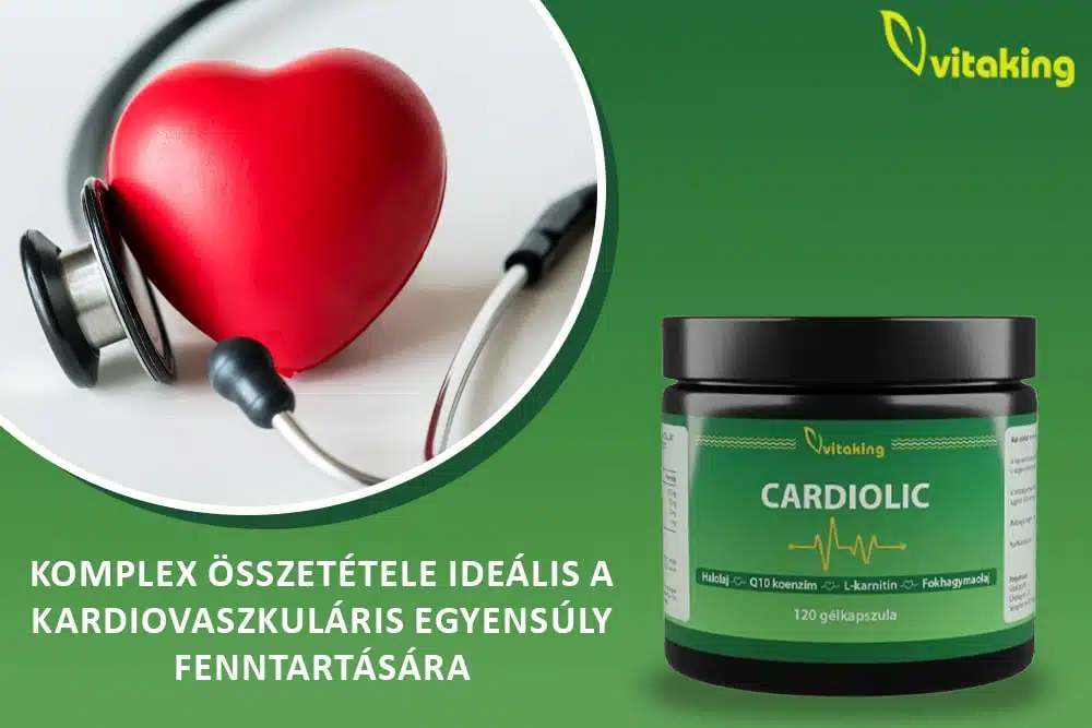 Kardiovaszkuláris egészség természetesen: hatóanyagok a szívműködés támogatására 1 Vitaking Cardiolic Formula 1000x667