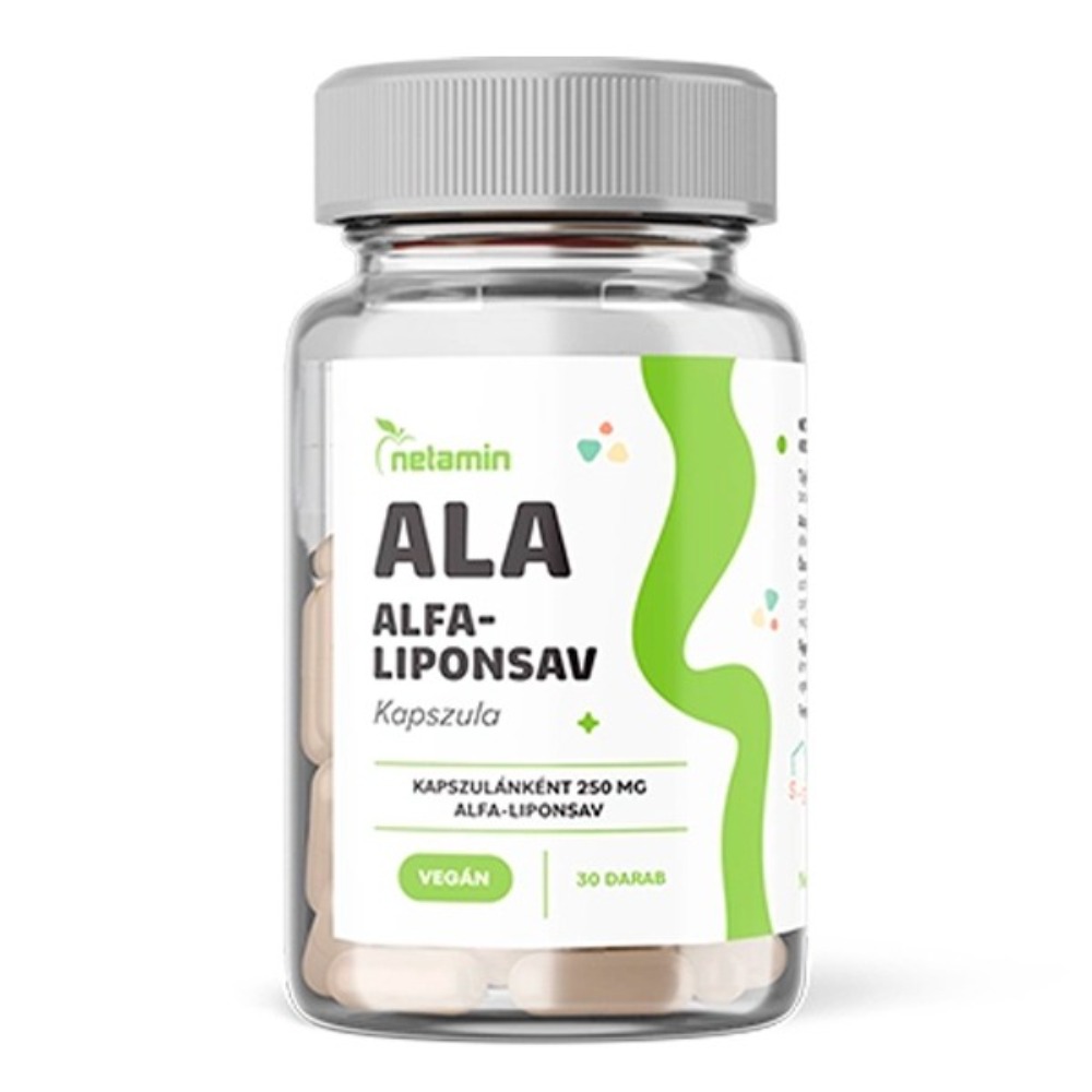 Netamin Alfa-Liponsav (ALA) kapszula - 30db 1 Netamin Alfa-Liponsav (ALA) kapszula - 30db