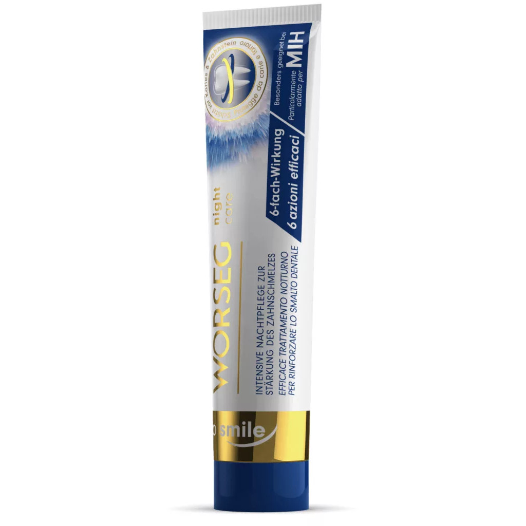 Worseg Top Smile Night Care Fogzománc erősítő fogkrém esti használatra - 75ml 1 Worseg Top Smile Night Care Fogzománc erősítő fogkrém esti használatra - 75ml