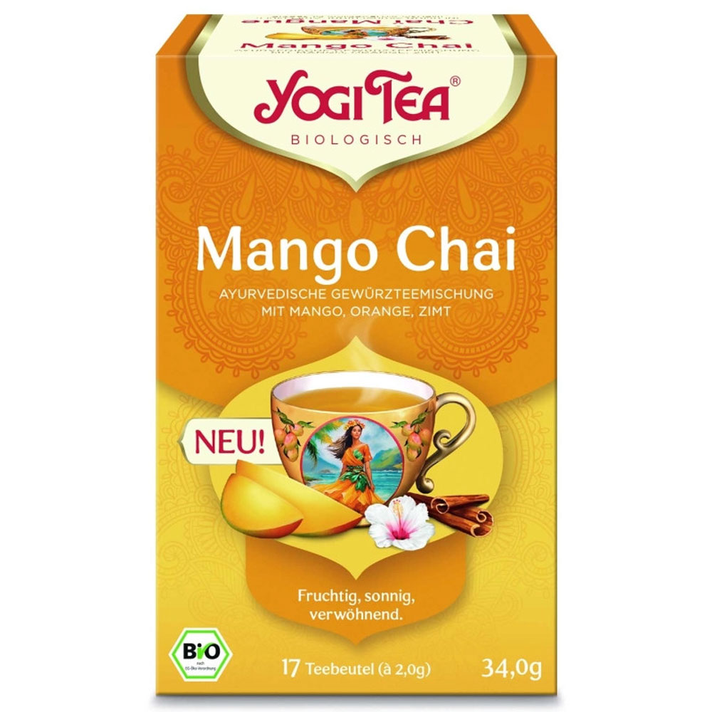 Yogi Bio Mango Chai tea - 17 filter/doboz 1 Yogi Bio Mango Chai tea - 17 filter/doboz