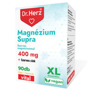 Dr. Herz Magnézium Supra 400mg + Szerves Cink XL kapszula - 90db