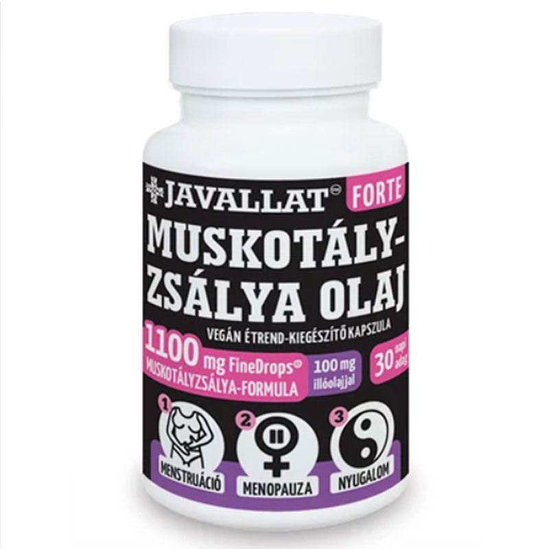Javallat Forte Muskotályzsálya olaj kapszula - 60db 1 Javallat Forte Muskotályzsálya olaj kapszula - 60db