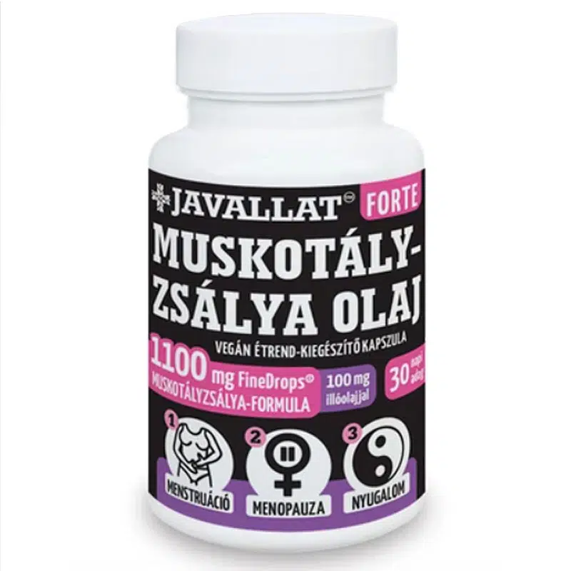 Javallat Forte Muskotályzsálya olaj kapszula - 60db 1 Javallat Forte Muskotályzsálya olaj kapszula - 60db