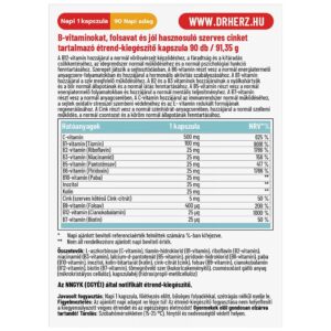 Dr. Herz B-Komplex Max+C-vitamin+Inozitol+Szerves Cink XL kapszula - 90db 3 Dr. Herz B-Komplex Max+C-vitamin+Inozitol+Szerves Cink XL kapszula - 90db - Image 2