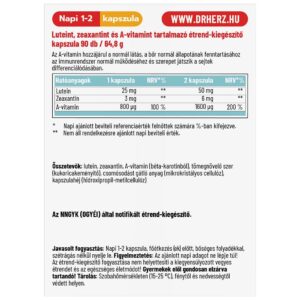 Dr. Herz Lutein Forte 25mg XL kapszula - 90db - Image 2