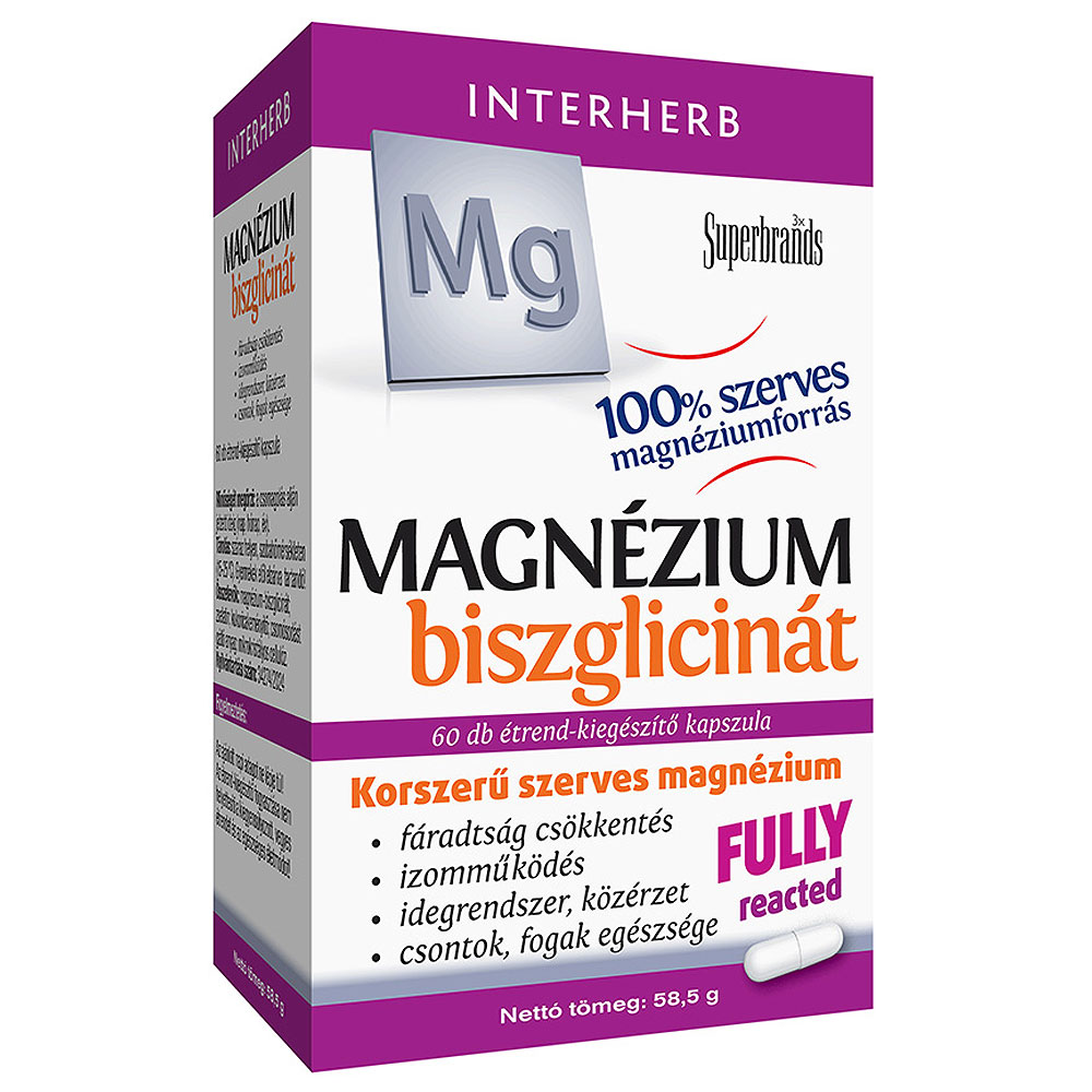 Interherb Magnézium-biszglicinát kapszula - 60db 1 Interherb Magnézium-biszglicinát kapszula - 60db