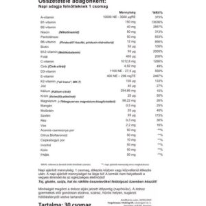 VitaKing 365 Multivitamin Alap vitamin csomag - 30db - Image 3