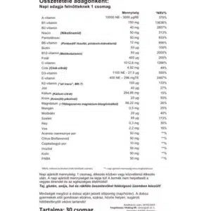 VitaKing 365 Multivitamin Alap vitamin csomag - 30db - Image 3