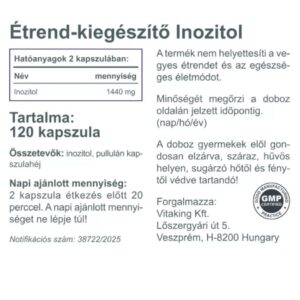 VitaKing Inozitol kapszula - 120db - Image 2