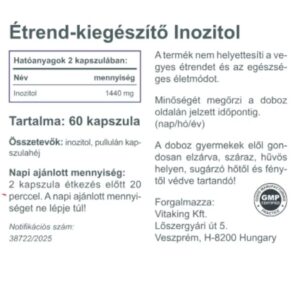 Vitaking Inozitol kapszula - 60db 3 Vitaking Inozitol kapszula - 60db - Image 2