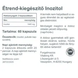 Vitaking Inozitol kapszula - 60db - Image 2